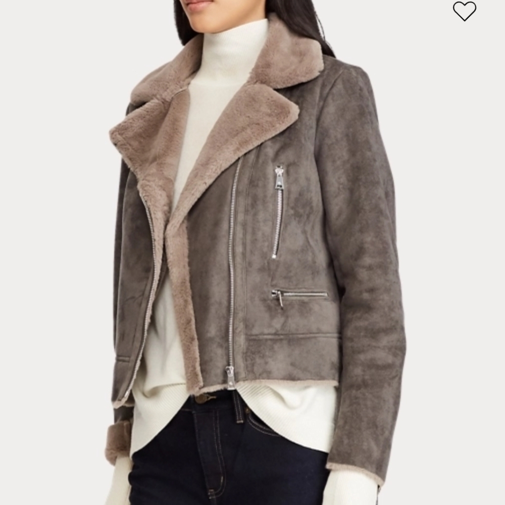 Ralph Lauren women's shearling aviator jacket